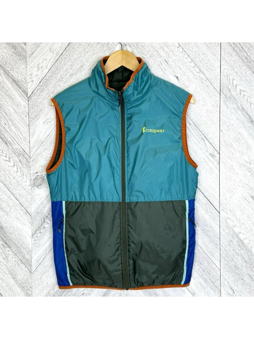 Cotopaxi Teca Calido Reversible Vest Mens Size Small Packable Outdoor Hiking